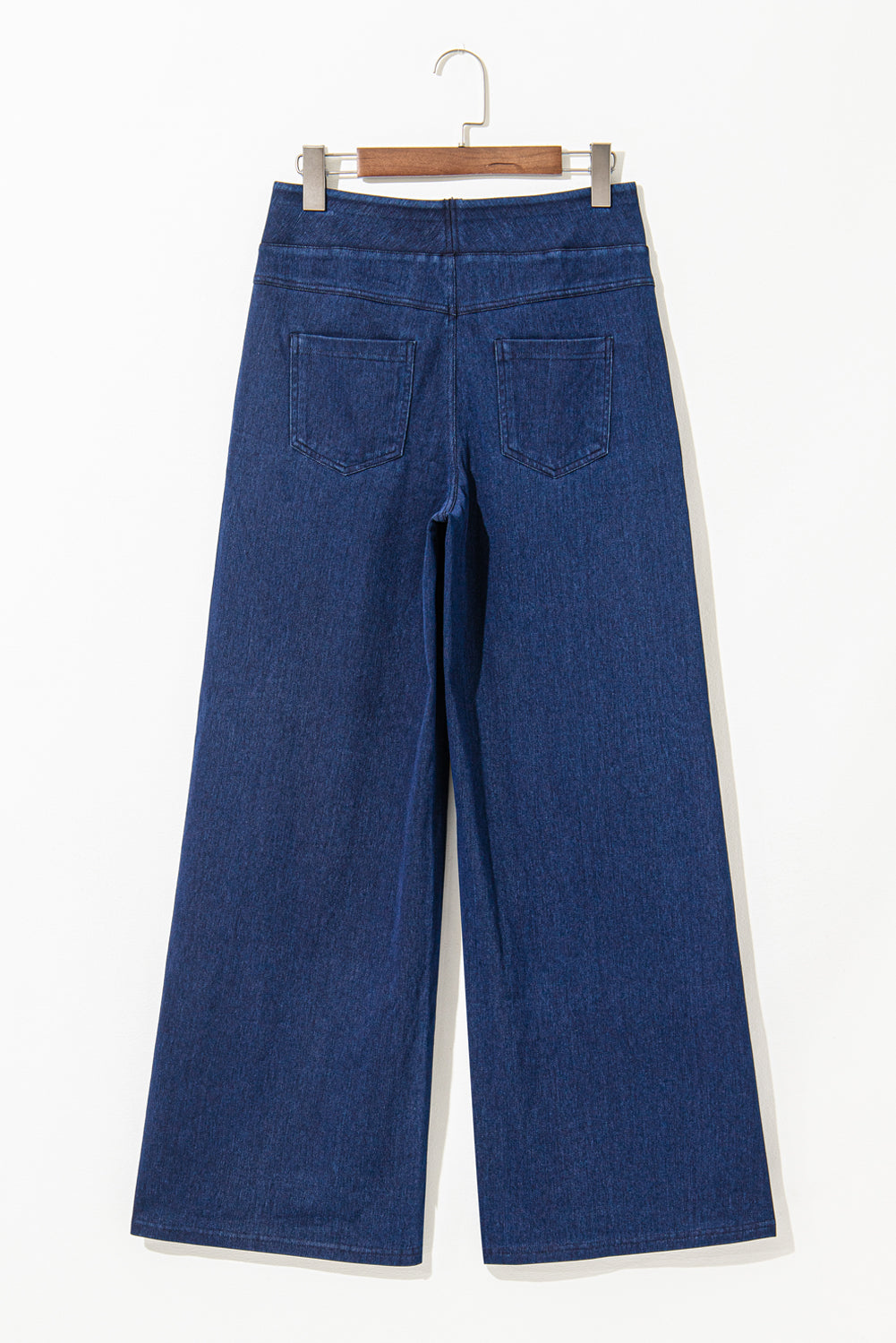 Sail Blue Casual Straight Leg Loose Jeans