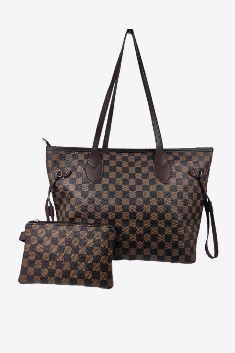 Checkered PVC Two-Piece Bag Set