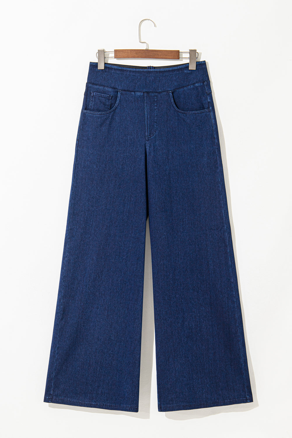 Sail Blue Casual Straight Leg Loose Jeans