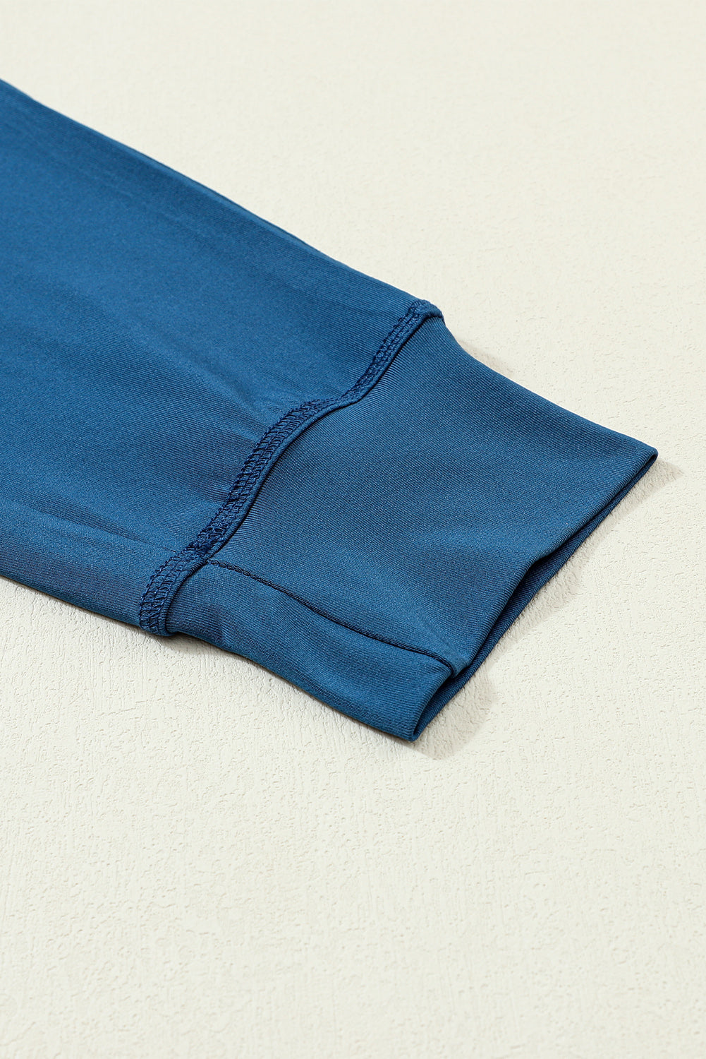 Blue Drawstring Waist Pocketed Joggers