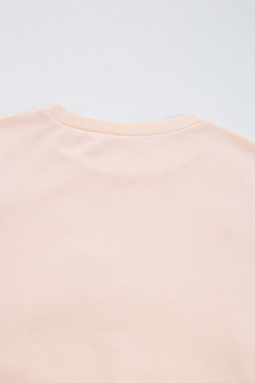 Light Pink Sweet Bow Lantern Sleeve Oversized Pullover Sweatshirt