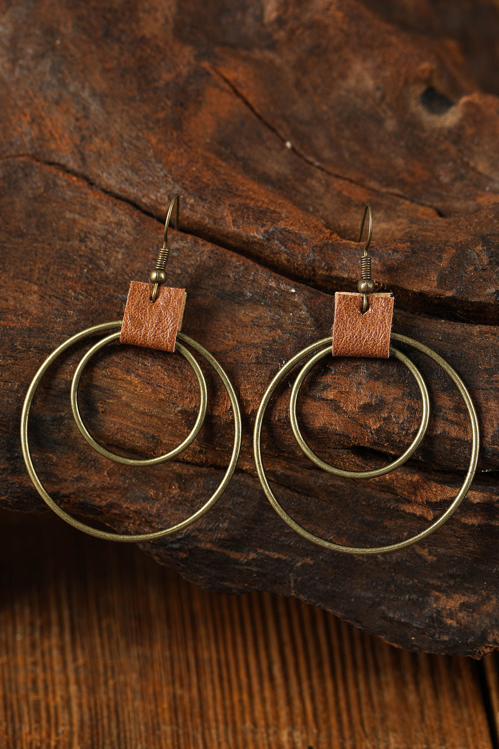 Gold Vintage Hoop Hook Earrings