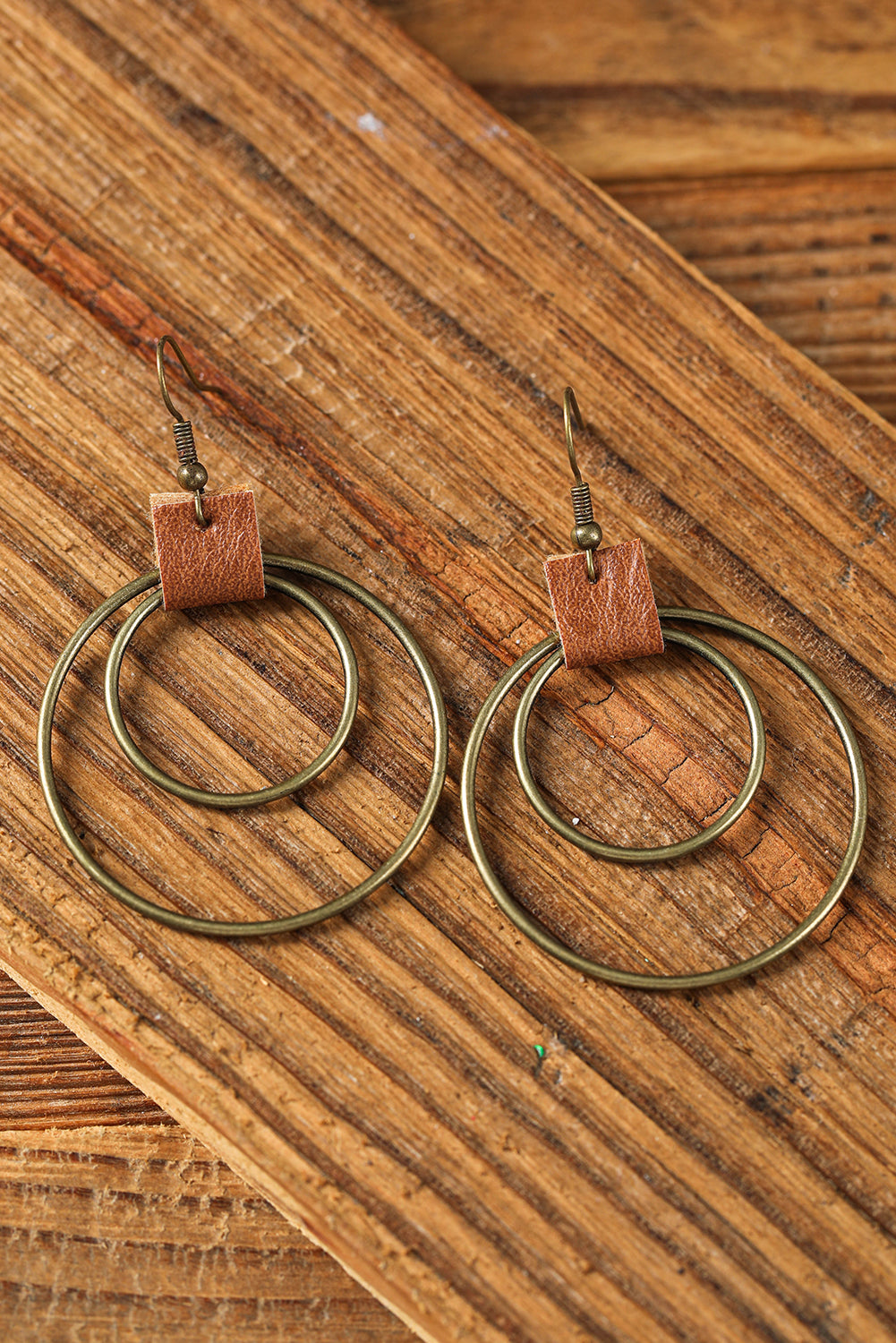 Gold Vintage Hoop Hook Earrings